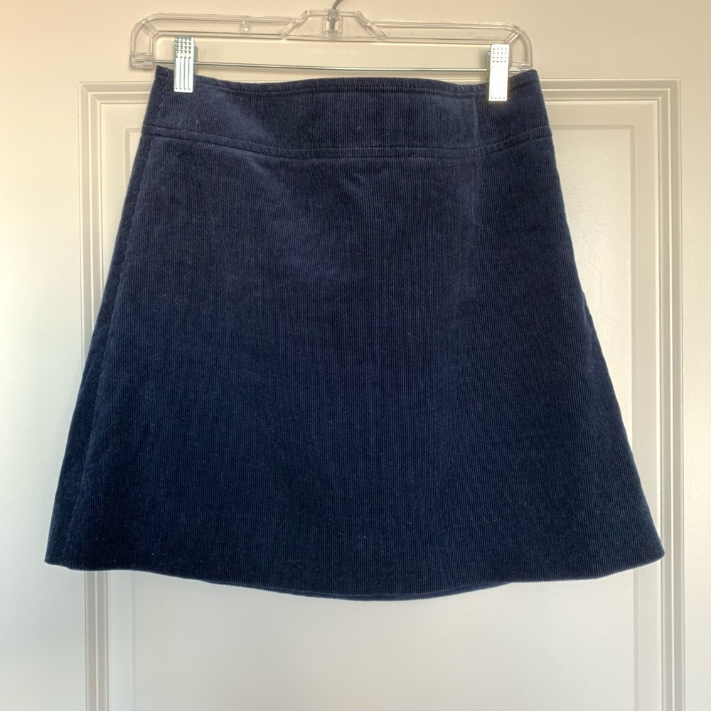 J.Crew MINI SKIRT IN CORDUROY ( Navy)